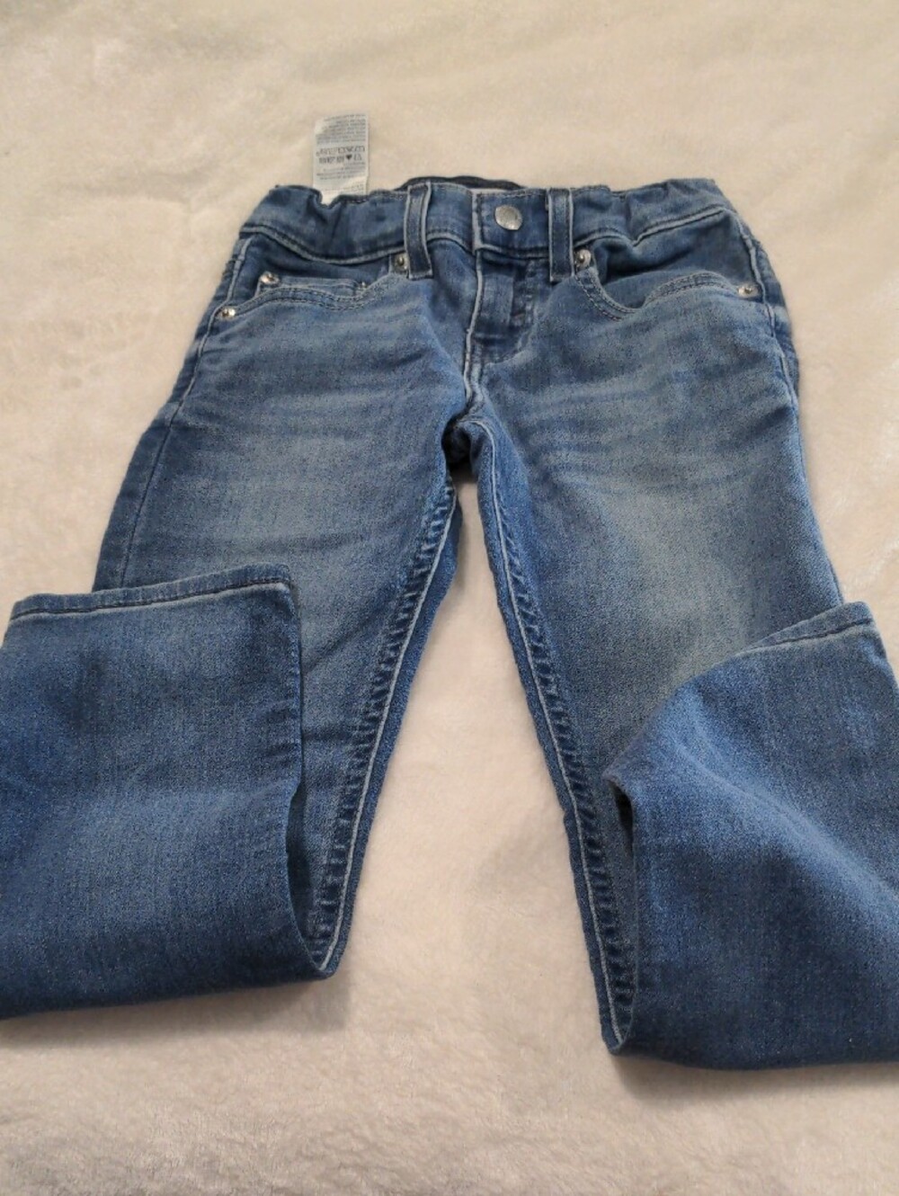 Levi's Denizen Adj. Waist Blue Denim Jeans - Classic Back Pocket Fit, 7R